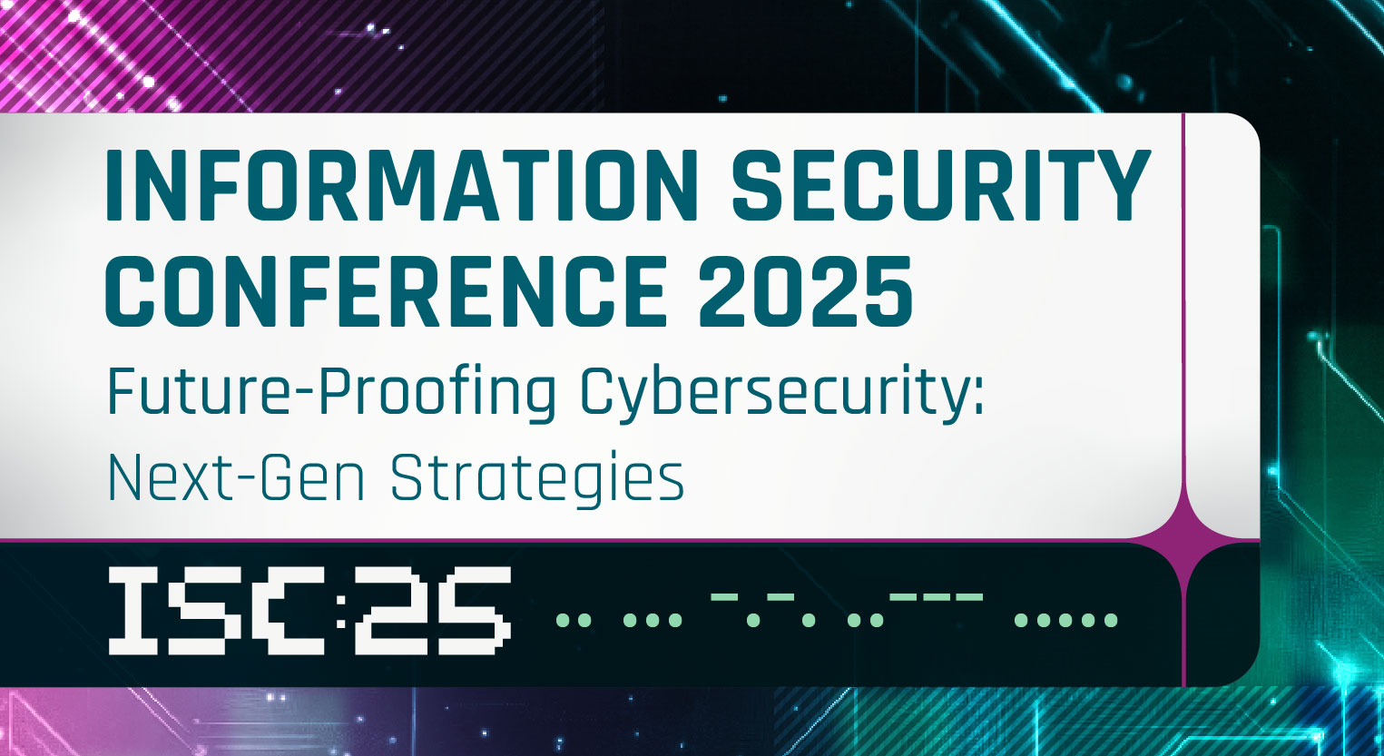 Banner call for information security conference speakers for this year's event