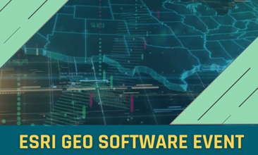 A flier for an upcoming ESRI geo software event