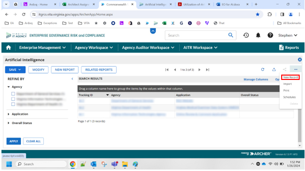 screenshot of ellipses (three dots) selected and in its dropdown 